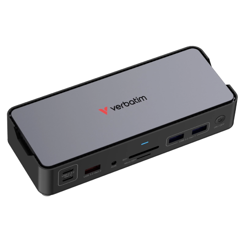 Stacja dokująca Verbatim USB-C Pro 15w1 Szara - Grey
