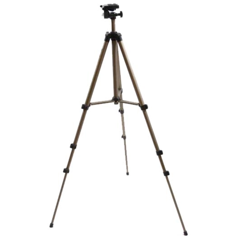 Statyw Fancier 144 cm do aparatu / kamery / telefonu Złoto-Czarny - Gold Black
