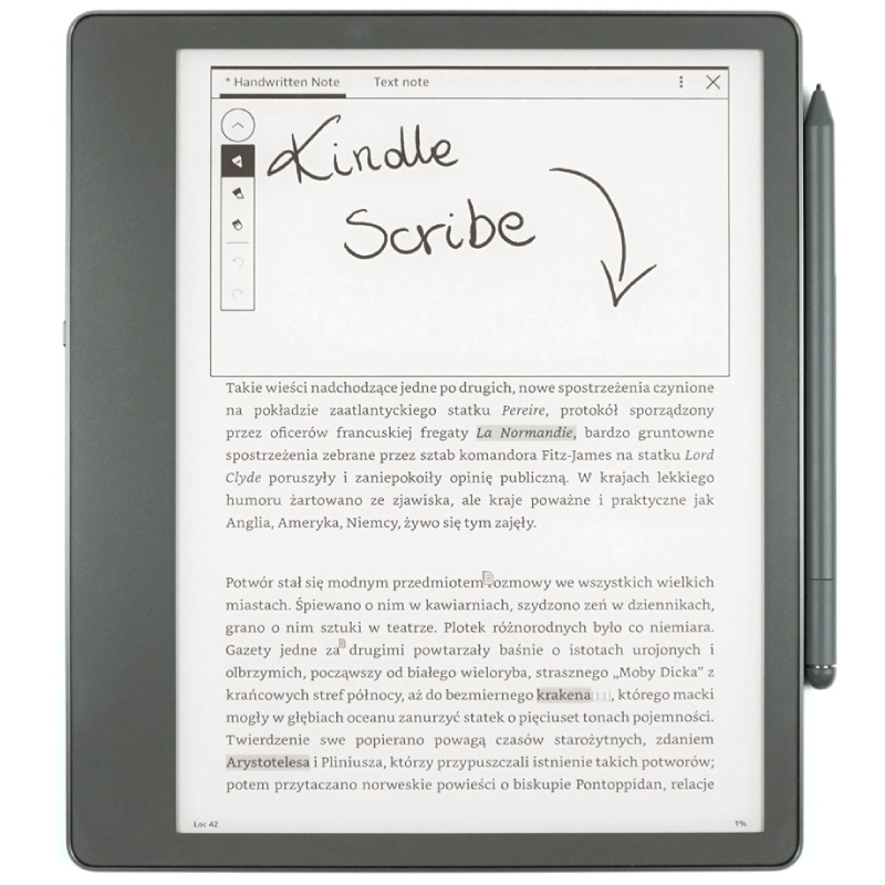 Amazon Kindle Scribe 10.2" 16 GB + Rysik Premium Czarny - Black