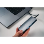 Hub wieloportowy Verbatim USB-C Pro 9w1 Szara - Grey
