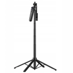Statyw selfie stick TELESIN + pilot 160 cm Czarny - Black