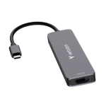 Hub wieloportowy Verbatim USB-C Essentials 6w1 Szary - Grey