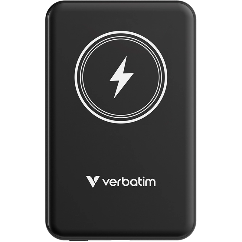 Powerbank indukcyjny Verbatim 'n' Go 15 W 5000 mAh 32240 Czarny - Black