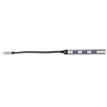 Hub wieloportowy Verbatim USB-C 4x USB-A Szary - Grey