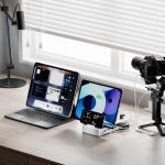 Stacja ładująca 4smarts Team 100 W 5 x USB-C z zestawem 6 kabli Srebrna - Silver