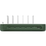 Stacja ładująca 4smarts Team 100 W 1x USB-A 5x USB-C + 6x kabel Zielona - Green