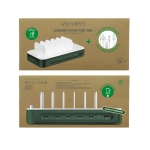 Stacja ładująca 4smarts Team 100 W 1x USB-A 5x USB-C + 6x kabel Zielona - Green