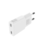 Ładowarka sieciowa 4smarts PDPlug Dual 30 W 2x USB-C Biała - White