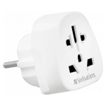Adapter podróżny Verbatim EU/UK/USWTEU-02 49549 Biały - White