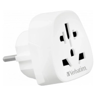 Adapter podróżny Verbatim EU/UK/USWTEU-02 49549 Biały - White 