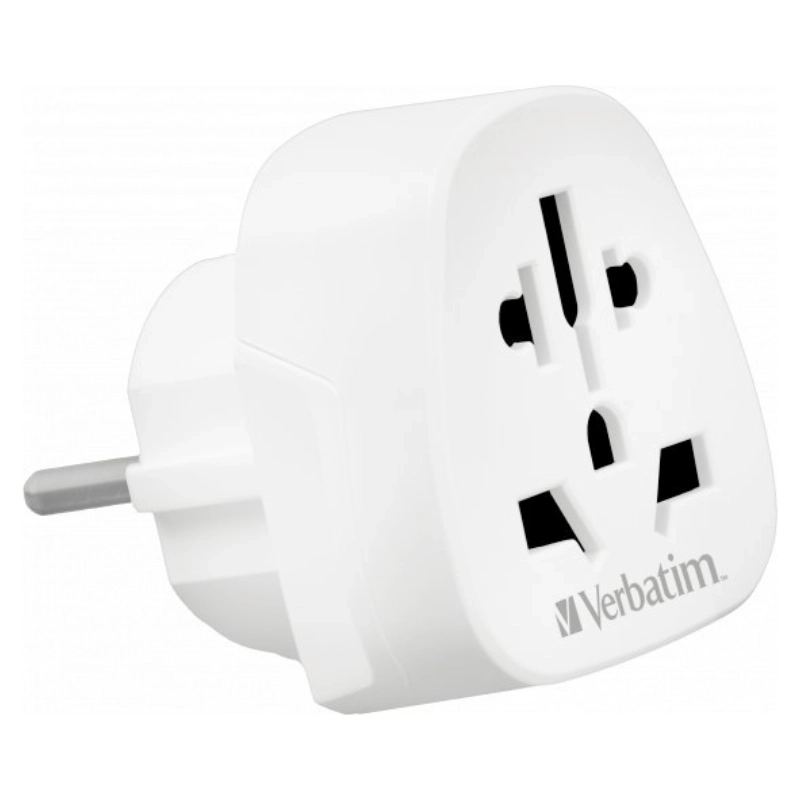 Adapter podróżny Verbatim EU/UK/USWTEU-02 49549 Biały - White