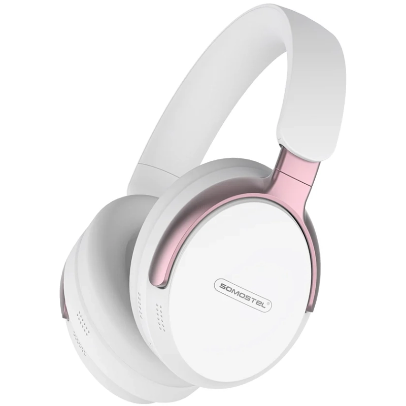 Słuchawki Somostel SMS-CJ34 Biało-różowe - White and pink