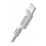 Kabel USB-C Lightning Somostel 20 W 120 cm Biały - White