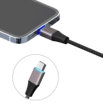 Kabel USB-C LED Somostel 60 W 120 cm Szary - Grey