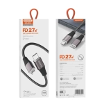 Kabel USB-C do Lightning LED Somostel 27 W 120 cm Szary - Grey