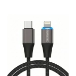 Kabel USB-C do Lightning LED Somostel 27 W 120 cm Szary - Grey