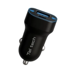 Ładowarka samochodowa Teltech 38 W 1x USB-C 1x USB-A Czarna - Black