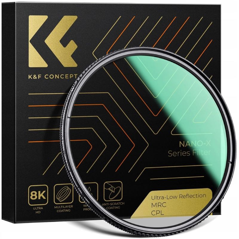 Filtr polaryzacyjny K&F Concept NANO-X CPL Ultra Low Reflection 52 mm