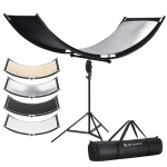 Blenda fotograficzna K&F Concept 180 x 60 cm + Statyw 1.9 m