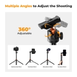 Statyw do telefonu K&F Concept MS-08 2w1 Czarny - Black