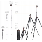 Statyw fotograficzny K&F Concept 3w1 KF09.089 Czarny - Black
