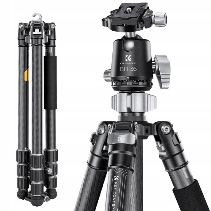 Statyw fotograficzny K&F Concept 4w1 KF09.117 Czarny - Black