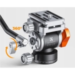 Głowica fluidowa K&F Concept FH-03 Srebrna - Silver