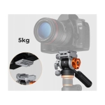 Głowica fluidowa K&F Concept FH-03 Srebrna - Silver