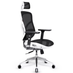Fotel ergonomiczny Diablo Chairs V-Basic Biało-czarny - White and black