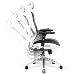 Fotel ergonomiczny Diablo Chairs V-Basic Biało-czarny - White and black