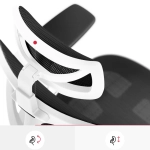 Fotel ergonomiczny Diablo Chairs V-Basic Biało-czarny - White and black
