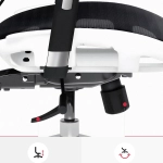 Fotel ergonomiczny Diablo Chairs V-Basic Biało-czarny - White and black