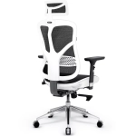 Fotel ergonomiczny Diablo Chairs V-Basic Biało-czarny - White and black