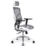 Fotel ergonomiczny Diablo Chairs V-Basic Biało-szary - White and grey