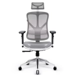 Fotel ergonomiczny Diablo Chairs V-Basic Biało-szary - White and grey
