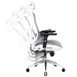 Fotel ergonomiczny Diablo Chairs V-Basic Biało-szary - White and grey