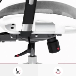 Fotel ergonomiczny Diablo Chairs V-Basic Biało-szary - White and grey