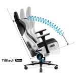 Fotel gamingowy Diablo Chairs X-Player 2.0 King Size Biało-czarny - White and black