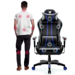 Fotel gamingowy Diablo Chairs X-One 2.0 Normal Size Czarno-niebieski - Black and blue