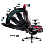 Fotel gamingowy Diablo Chairs X-Player 2.0 Normal Size Karmazynowo-antracytowy - Crimson-anthracite