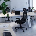 Fotel ergonomiczny biurowy Diablo Chairs V-Light Czarny - Black