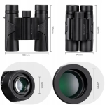 Lornetka mini K&F Concept KF33.070 10x25 mm Czarna - Black
