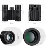 Lornetka mini K&F Concept KF33.069 8x21 mm Czarna - Black