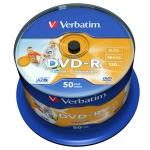 Płyta DVD-R Verbatim Wide Inkjet Printable 4.7 GB 50 szt.