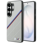 Etui BMW Tricolor Metal Logo MagSafe do Samsung Galaxy S26 Ultra Szare - Grey