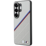 Etui BMW Tricolor Metal Logo MagSafe do Samsung Galaxy S26 Ultra Szare - Grey