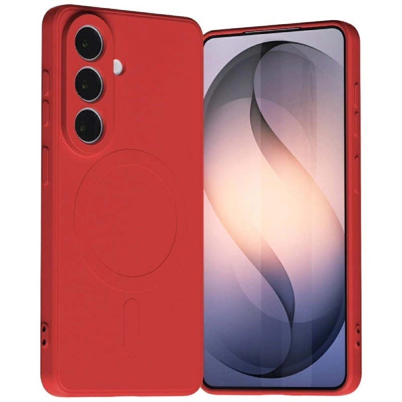 Etui Mercury MagSafe Semi-Silicone do Samsung Galaxy S26 Czerwone - Red