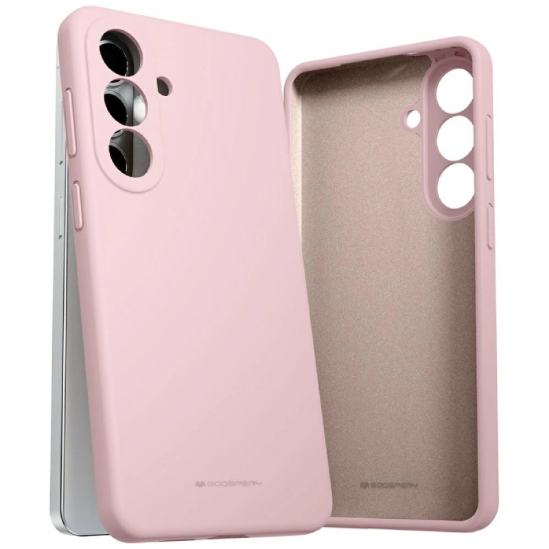 Etui Mercury Silicone do Samsung Galaxy S26+ Różowo-piaskowy - Pink and sandy