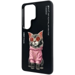 Etui Nimmy Glasses Cool Cat do Samsung Galaxy S26 Ultra Czarny - Black