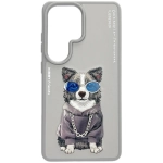 Etui Nimmy Glasses Cool Dog do Samsung Galaxy S26 Ultra Szare - Grey